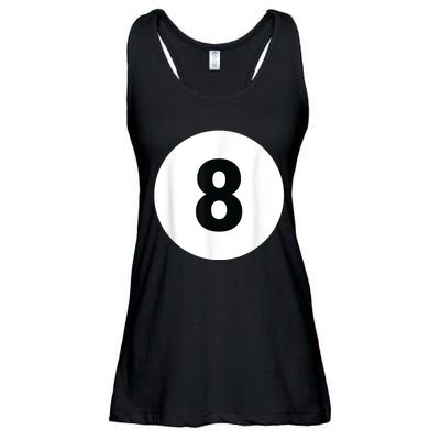 8 Pool Ball 8 Billiards Costume Halloween Group Matching Ladies Essential Flowy Tank