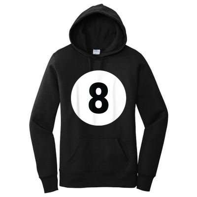 8 Pool Ball 8 Billiards Costume Halloween Group Matching Women's Pullover Hoodie