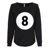 8 Pool Ball 8 Billiards Costume Halloween Group Matching Womens California Wash Sweatshirt