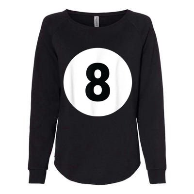 8 Pool Ball 8 Billiards Costume Halloween Group Matching Womens California Wash Sweatshirt