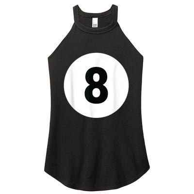 8 Pool Ball 8 Billiards Costume Halloween Group Matching Women's Perfect Tri Rocker Tank