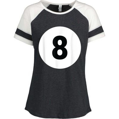 8 Pool Ball 8 Billiards Costume Halloween Group Matching Enza Ladies Jersey Colorblock Tee