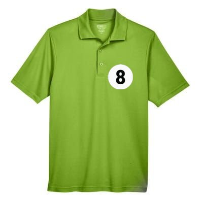 8 Pool Ball 8 Billiards Costume Halloween Group Matching Men's Origin Performance Pique Polo