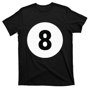 8 Pool Ball 8 Billiards Costume Halloween Group Matching T-Shirt