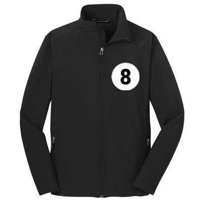 8 Pool Ball 8 Billiards Costume Halloween Group Matching Core Soft Shell Jacket