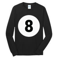 8 Pool Ball 8 Billiards Costume Halloween Group Matching Tall Long Sleeve T-Shirt