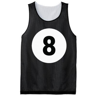 8 Pool Ball 8 Billiards Costume Halloween Group Matching Mesh Reversible Basketball Jersey Tank