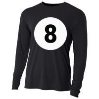 8 Pool Ball 8 Billiards Costume Halloween Group Matching Cooling Performance Long Sleeve Crew