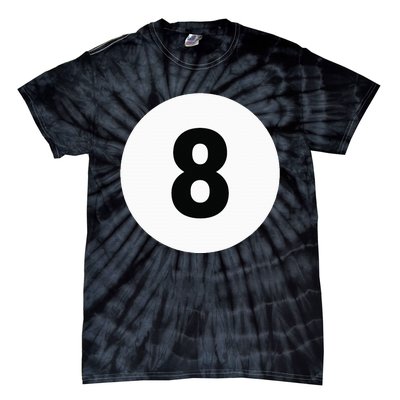 8 Pool Ball 8 Billiards Costume Halloween Group Matching Tie-Dye T-Shirt