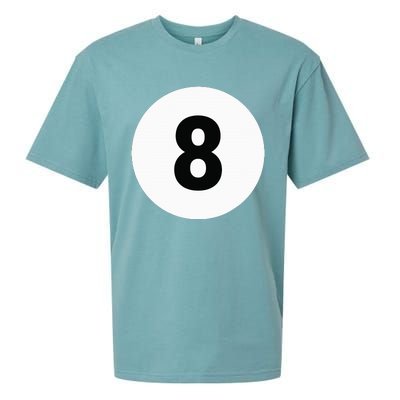 8 Pool Ball 8 Billiards Costume Halloween Group Matching Sueded Cloud Jersey T-Shirt