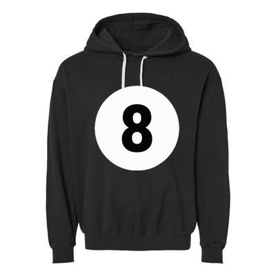 8 Pool Ball 8 Billiards Costume Halloween Group Matching Garment-Dyed Fleece Hoodie