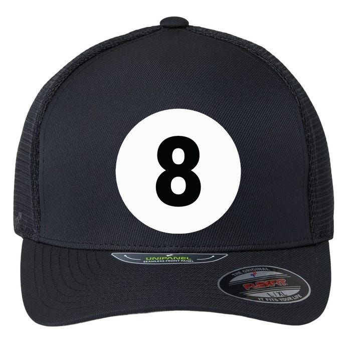 8 Pool Ball 8 Billiards Costume Halloween Group Matching Flexfit Unipanel Trucker Cap