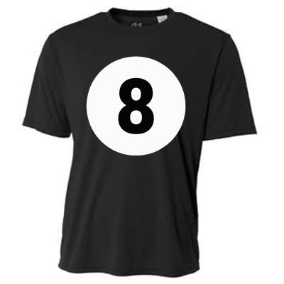 8 Pool Ball 8 Billiards Costume Halloween Group Matching Cooling Performance Crew T-Shirt