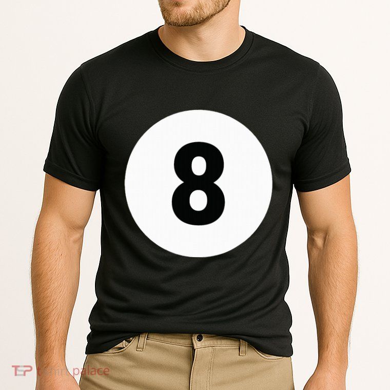 8 Pool Ball 8 Billiards Costume Halloween Group Matching Performance Shirt