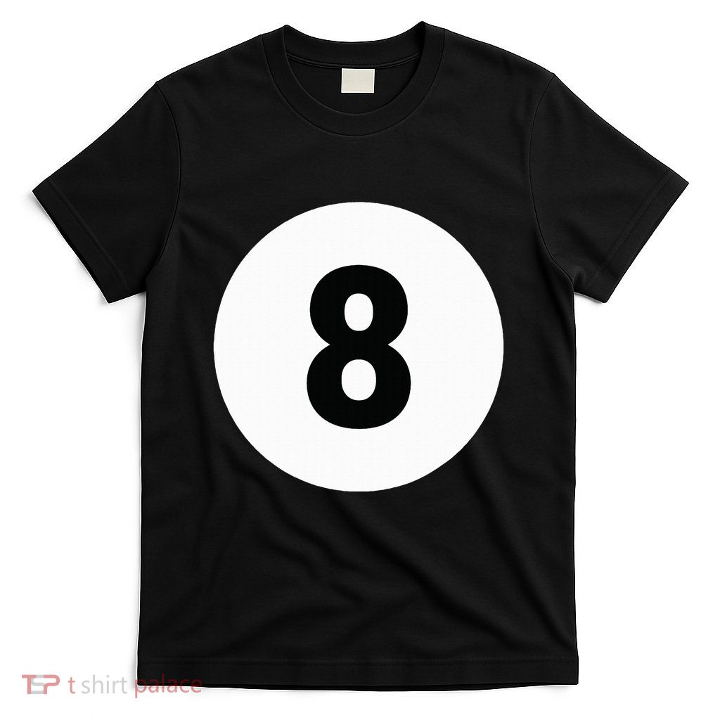 8 Pool Ball 8 Billiards Costume Halloween Group Matching T-Shirt