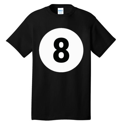 8 Pool Ball 8 Billiards Costume Halloween Group Matching Tall T-Shirt