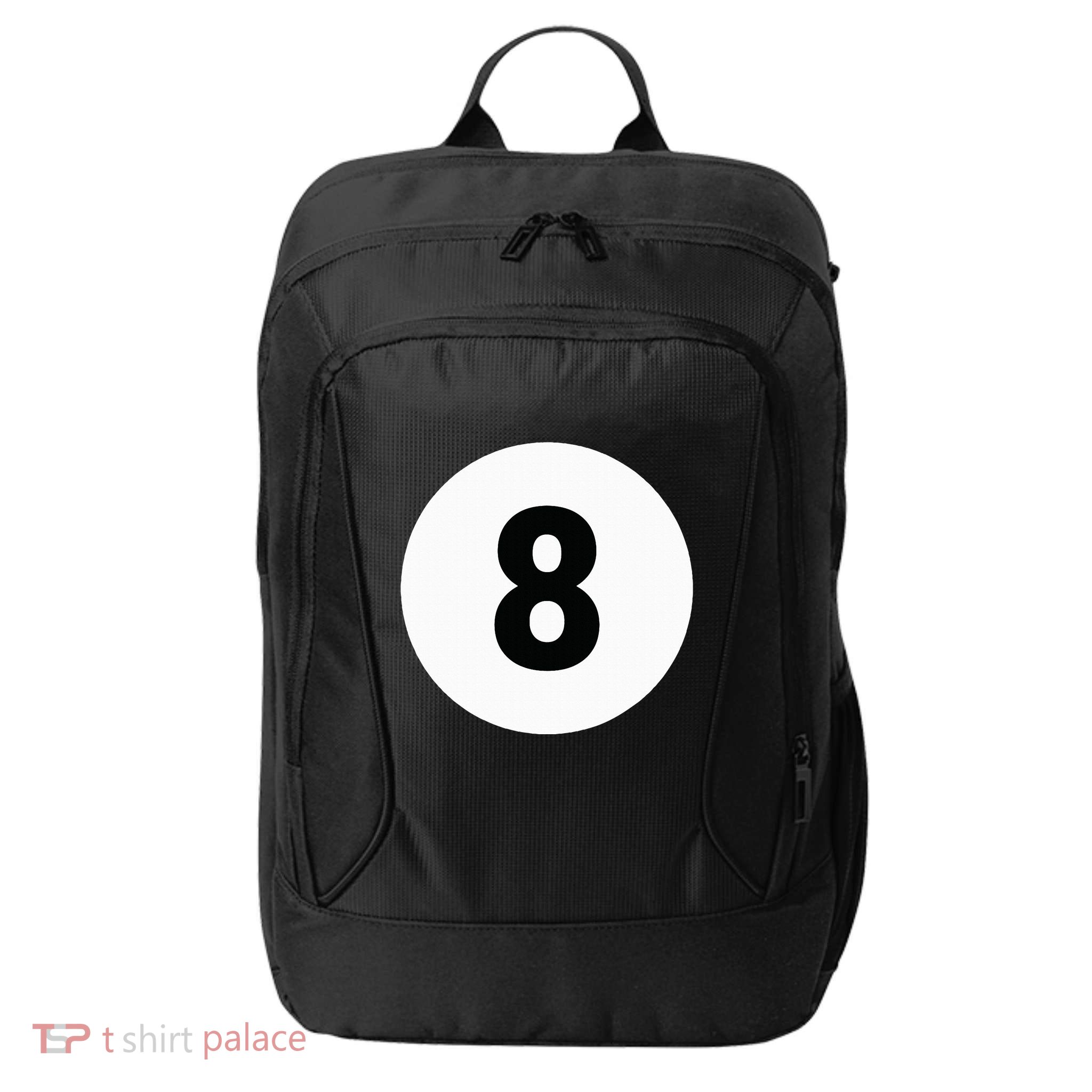8 Pool Ball 8 Billiards Costume Halloween Group Matching City Backpack