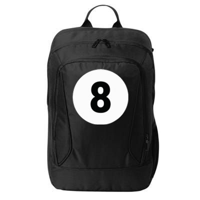 8 Pool Ball 8 Billiards Costume Halloween Group Matching City Backpack