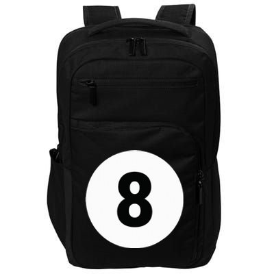 8 Pool Ball 8 Billiards Costume Halloween Group Matching Impact Tech Backpack