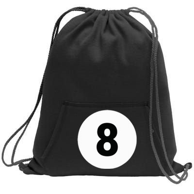 8 Pool Ball 8 Billiards Costume Halloween Group Matching Sweatshirt Cinch Pack Bag