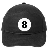8 Pool Ball 8 Billiards Costume Halloween Group Matching 7-Panel Snapback Hat