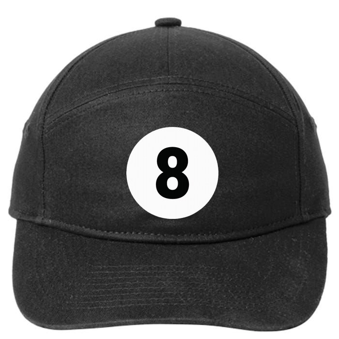 8 Pool Ball 8 Billiards Costume Halloween Group Matching 7-Panel Snapback Hat