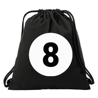 8 Pool Ball 8 Billiards Costume Halloween Group Matching Drawstring Bag