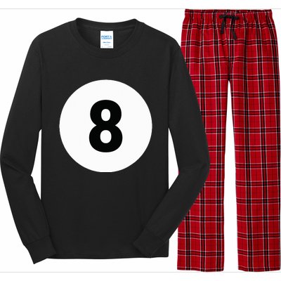 8 Pool Ball 8 Billiards Costume Halloween Group Matching Long Sleeve Pajama Set