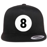 8 Pool Ball 8 Billiards Costume Halloween Group Matching Flat Bill Trucker Hat