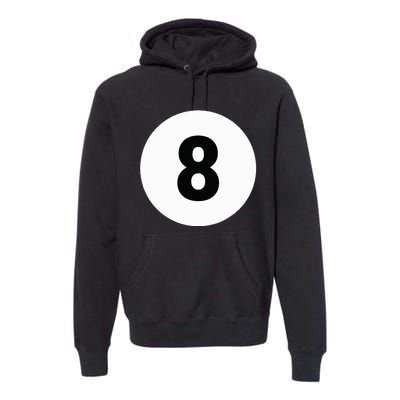 8 Pool Ball 8 Billiards Costume Halloween Group Matching Premium Hoodie