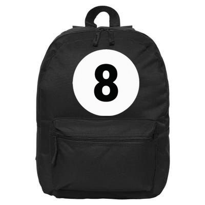 8 Pool Ball 8 Billiards Costume Halloween Group Matching 16 in Basic Backpack