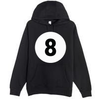 8 Pool Ball 8 Billiards Costume Halloween Group Matching Premium Pullover Hoodie
