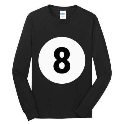 8 Pool Ball 8 Billiards Costume Halloween Group Matching Tall Long Sleeve T-Shirt