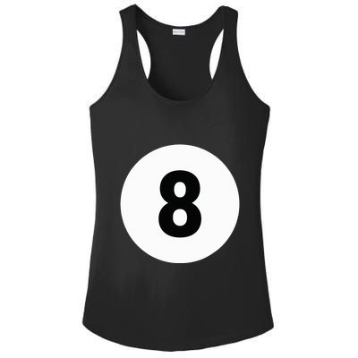 8 Pool Ball 8 Billiards Costume Halloween Group Matching Ladies PosiCharge Competitor Racerback Tank