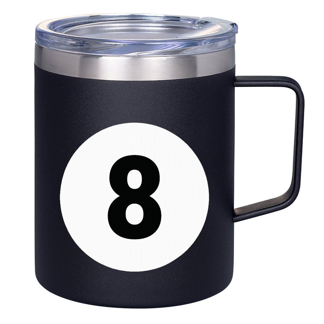 8 Pool Ball 8 Billiards Costume Halloween Group Matching 12oz Stainless Steel Coffee Mug