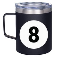 8 Pool Ball 8 Billiards Costume Halloween Group Matching 12oz Stainless Steel Coffee Mug