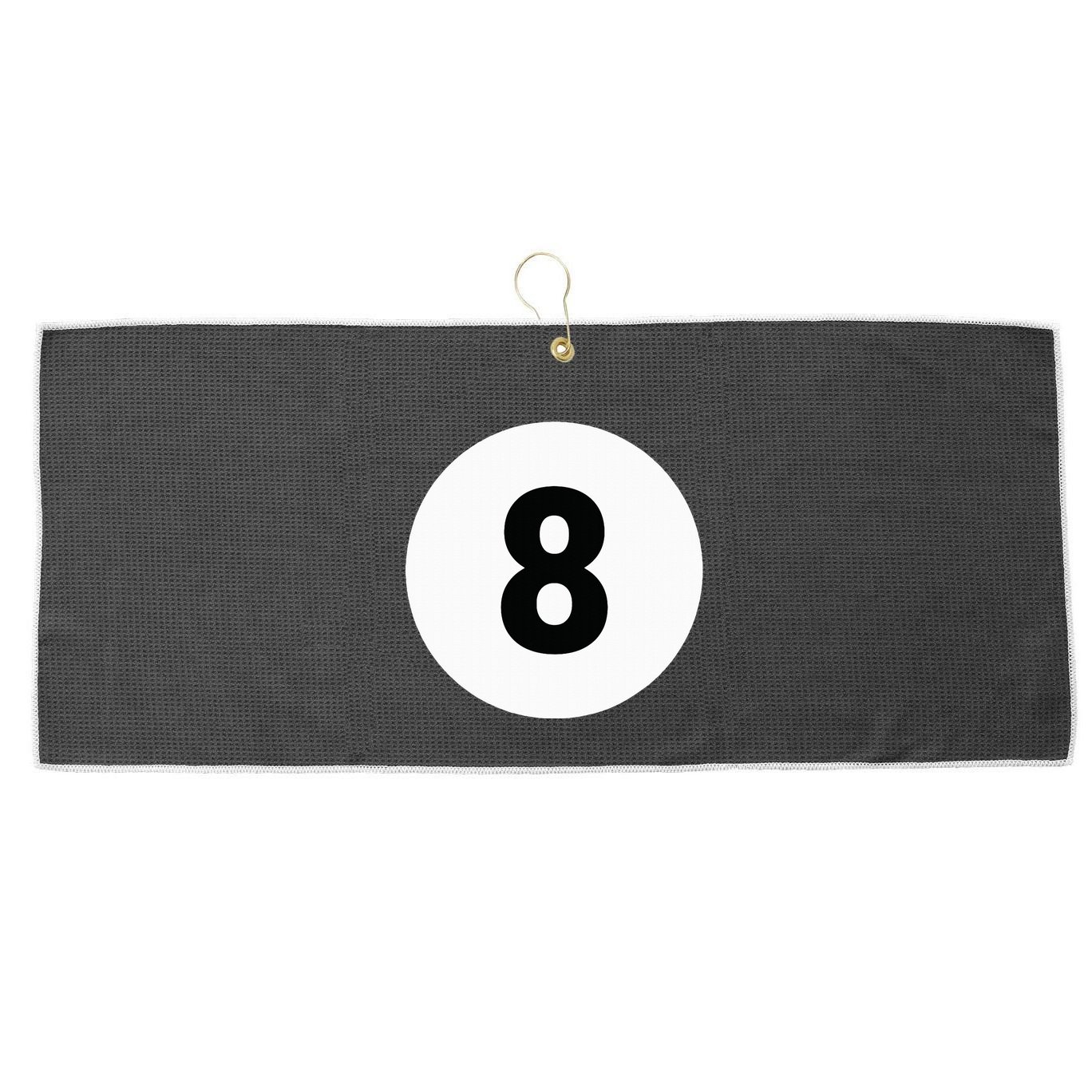 8 Pool Ball 8 Billiards Costume Halloween Group Matching Large Microfiber Waffle Golf Towel