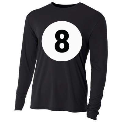 8 Pool Ball 8 Billiards Costume Halloween Group Matching Cooling Performance Long Sleeve Crew