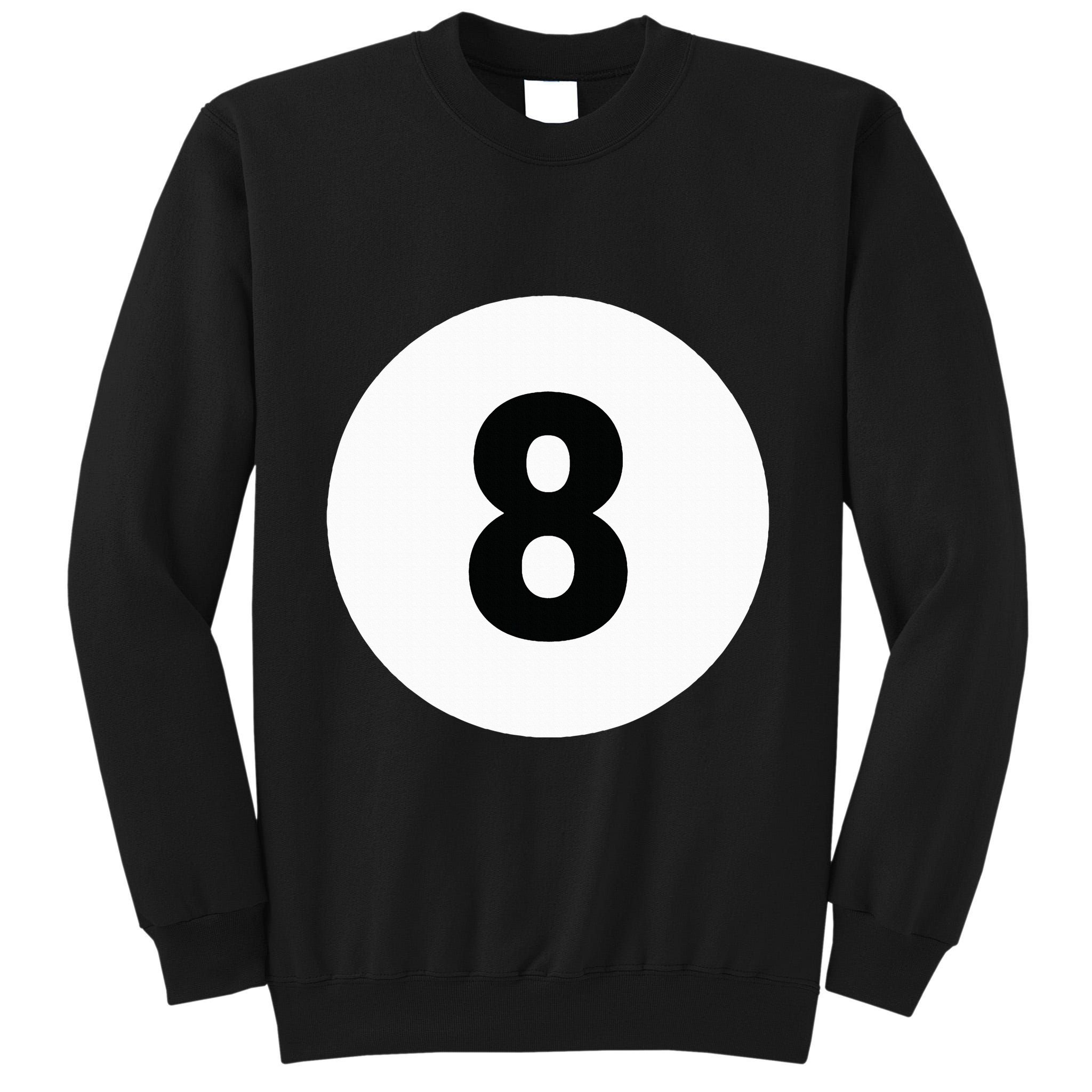 8 Pool Ball 8 Billiards Costume Halloween Group Matching Tall Sweatshirt