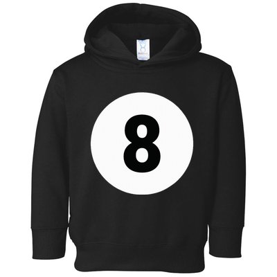 8 Pool Ball 8 Billiards Costume Halloween Group Matching Toddler Hoodie