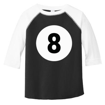 8 Pool Ball 8 Billiards Costume Halloween Group Matching Toddler Fine Jersey T-Shirt