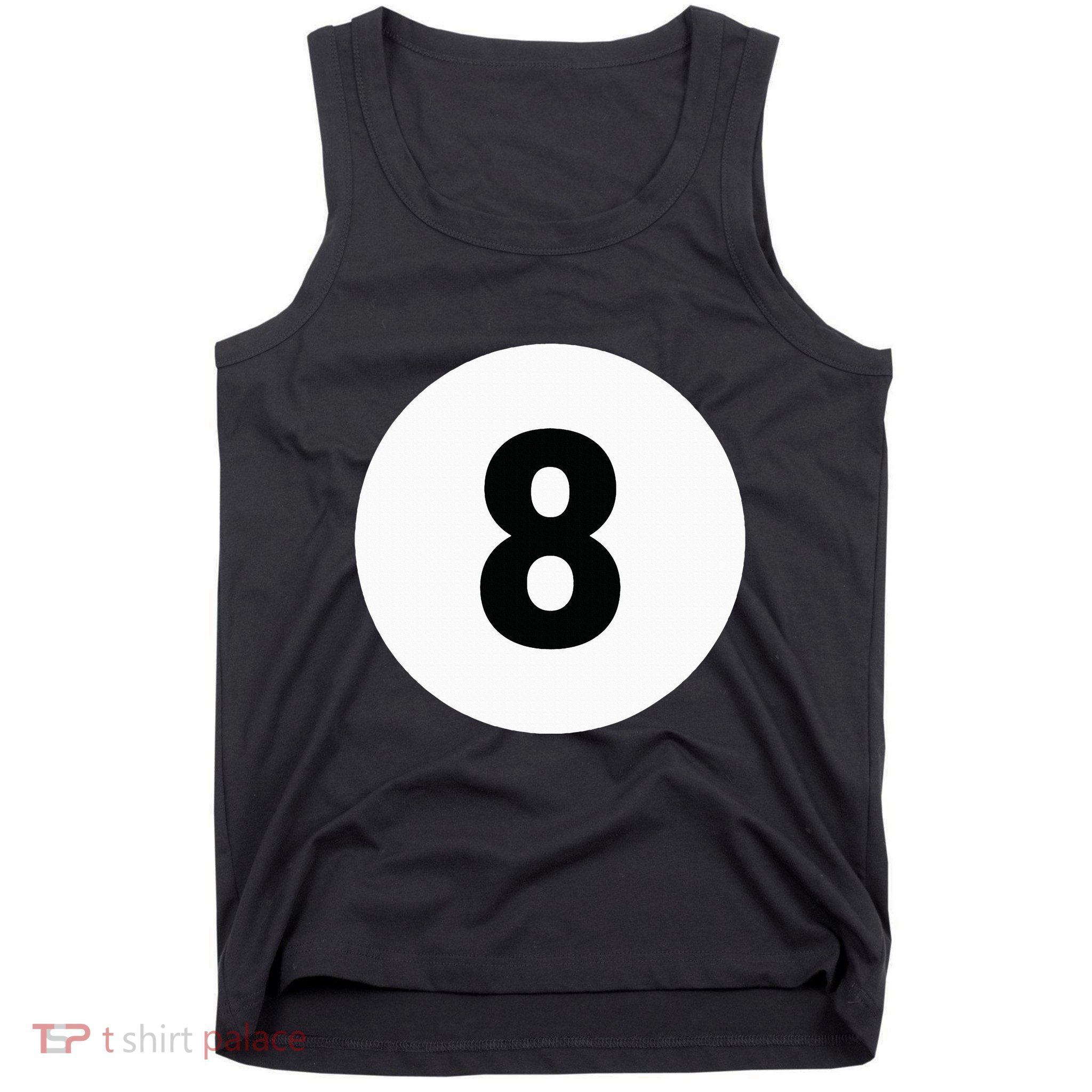 8 Pool Ball 8 Billiards Costume Halloween Group Matching Tank Top