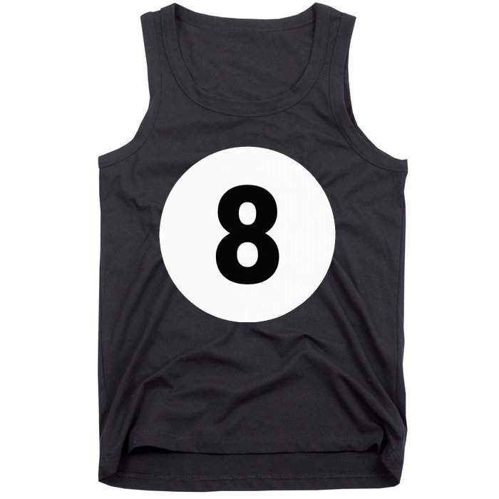 8 Pool Ball 8 Billiards Costume Halloween Group Matching Tank Top