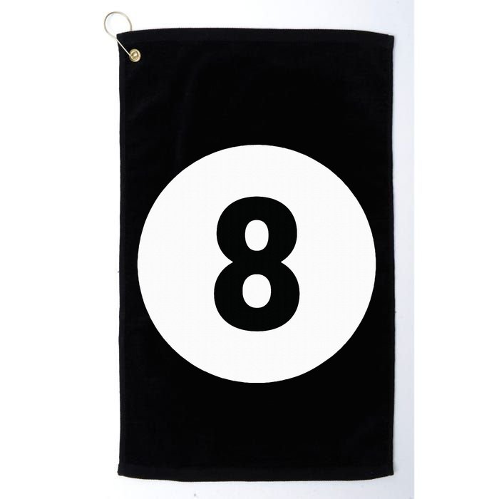 8 Pool Ball 8 Billiards Costume Halloween Group Matching Golf Towel