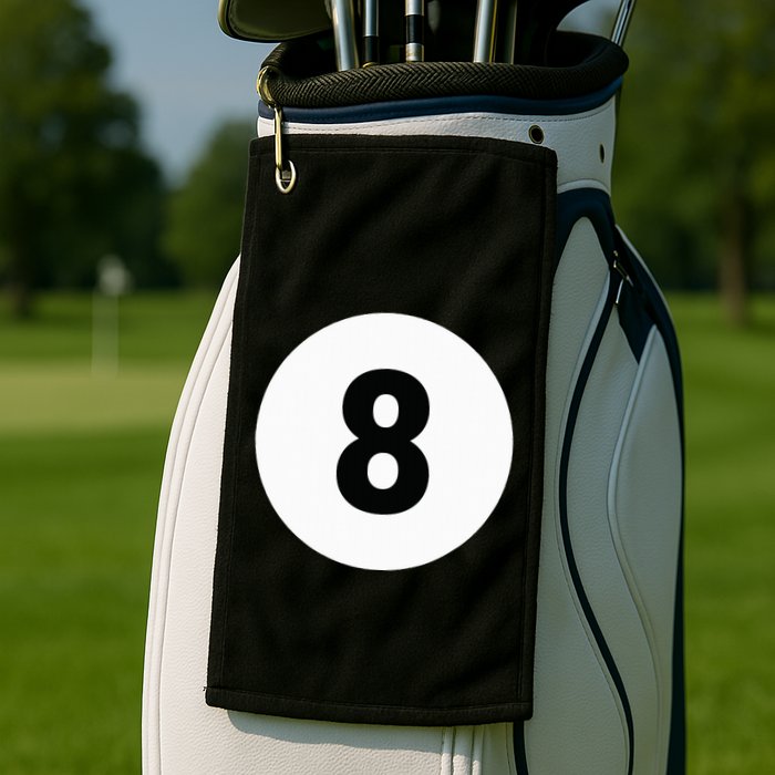 8 Pool Ball 8 Billiards Costume Halloween Group Matching Golf Towel