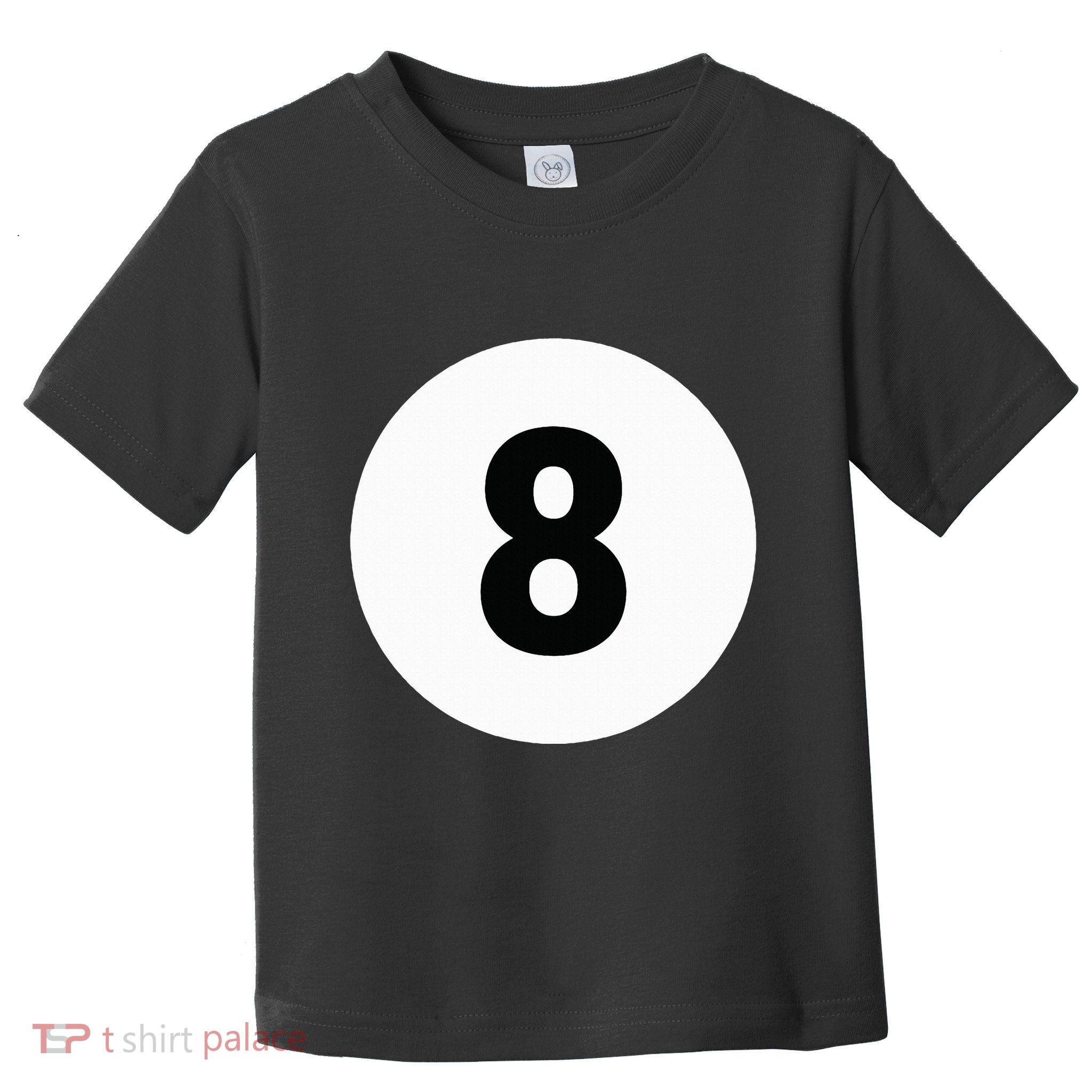 8 Pool Ball 8 Billiards Costume Halloween Group Matching Toddler T-Shirt