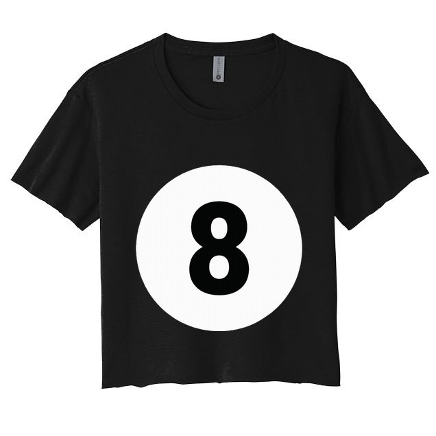 8 Pool Ball 8 Billiards Costume Halloween Group Matching Crop Top