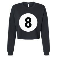 8 Pool Ball 8 Billiards Costume Halloween Group Matching Cropped Pullover Crew