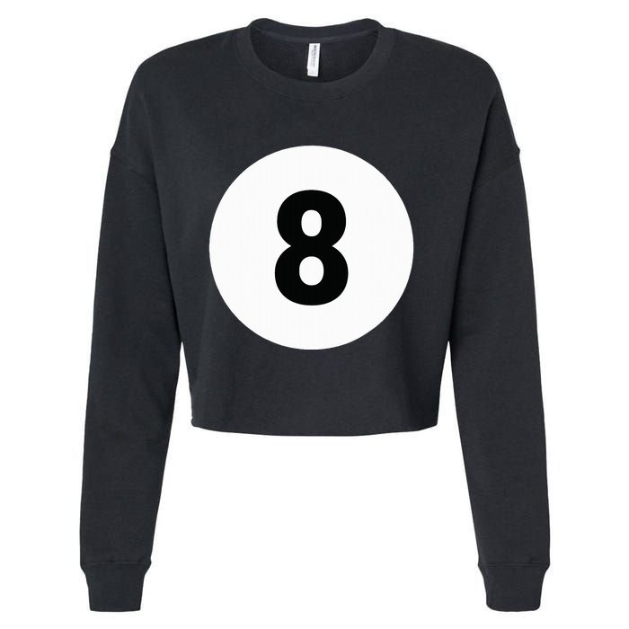 8 Pool Ball 8 Billiards Costume Halloween Group Matching Cropped Pullover Crew