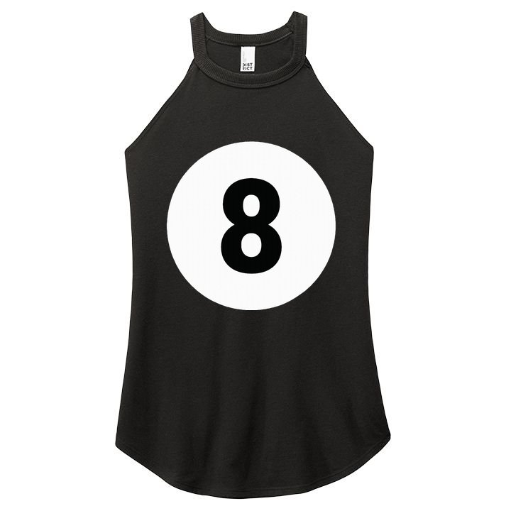 8 Pool Ball 8 Billiards Costume Halloween Group Matching Women's Perfect Tri Rocker Tank